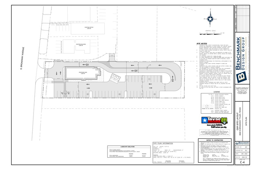 6622 S Broadway Ave, Tyler, TX à louer - Plan de site – Image 3 sur 3