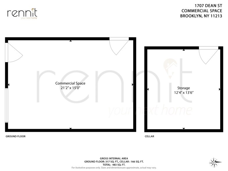 1707 Dean St, Brooklyn, NY à louer - Plan d’étage – Image 2 sur 5
