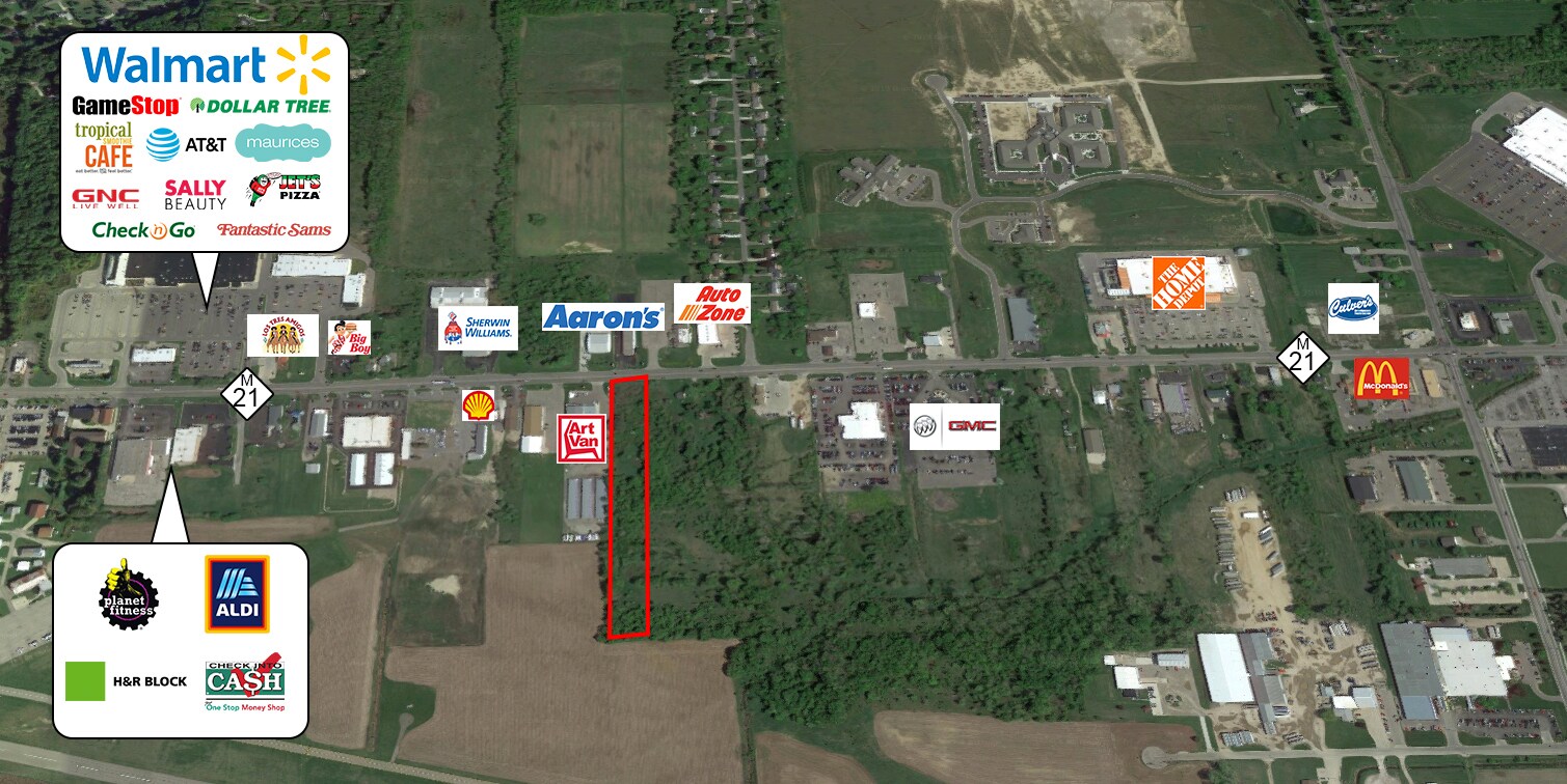 1864 E M 21, Owosso, MI à vendre Photo de l’immeuble– Image 1 sur 2