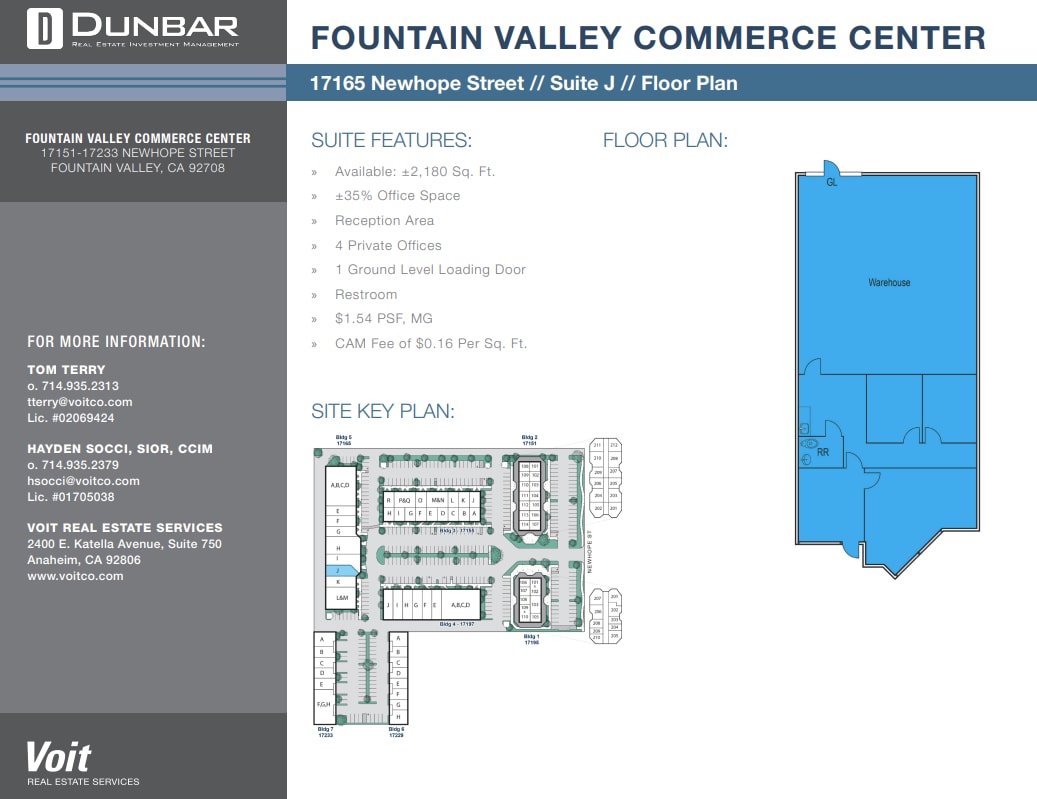 17151 Newhope St, Fountain Valley, CA à louer Plan d’étage– Image 1 sur 1
