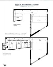 4557 W Adams Blvd, Los Angeles, CA à louer Plan d’étage– Image 1 sur 1