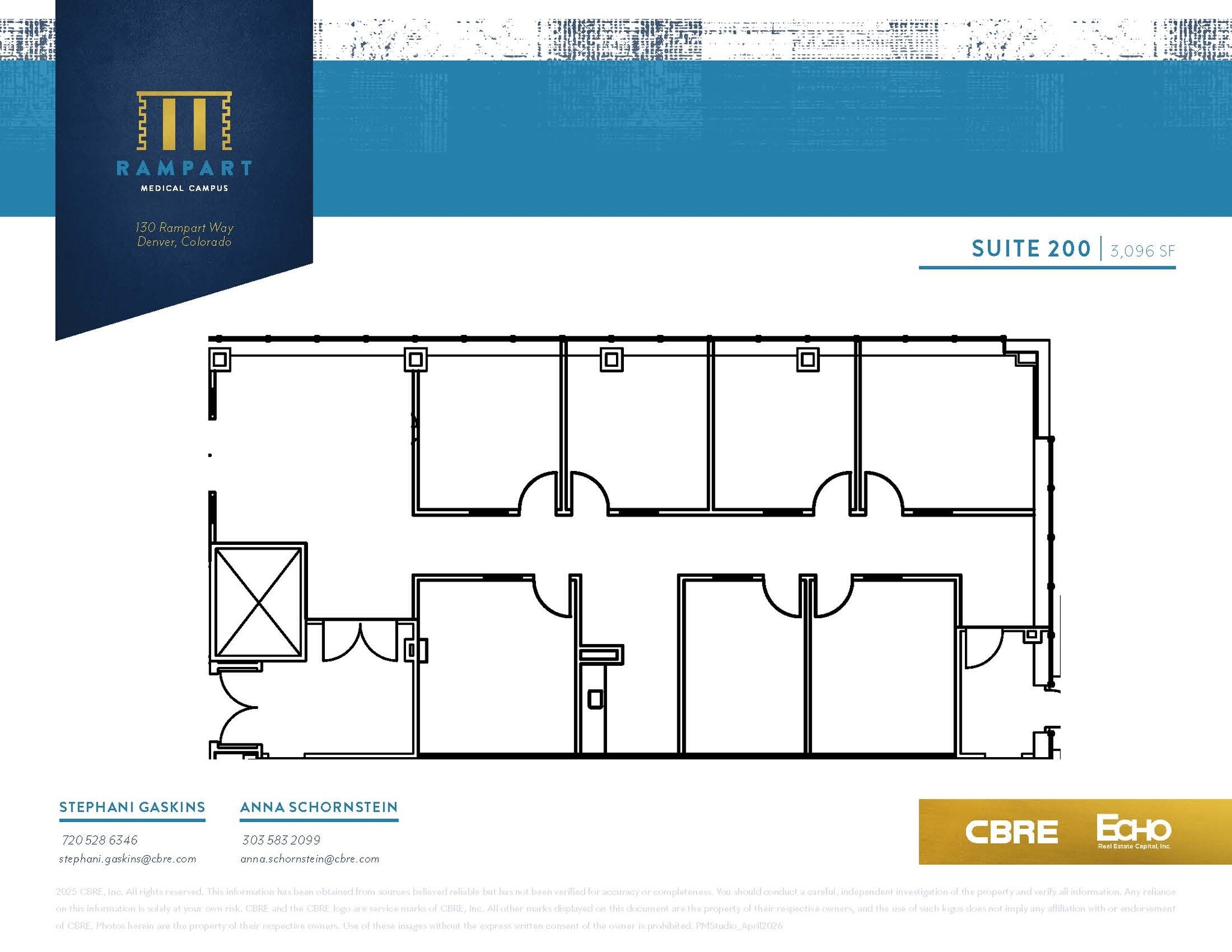 125 Rampart Way, Denver, CO à louer Plan d’étage– Image 1 sur 1