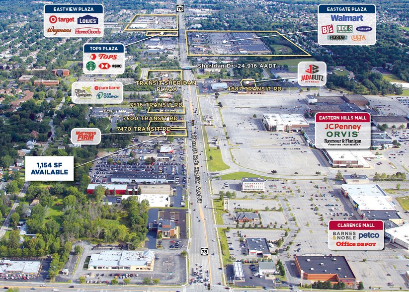 7470 Transit Rd, Williamsville, NY à louer - Aérien – Image 2 sur 4
