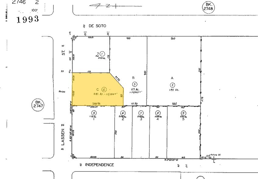 20920-20930 Lassen St, Chatsworth, CA à louer - Plan cadastral – Image 2 sur 3