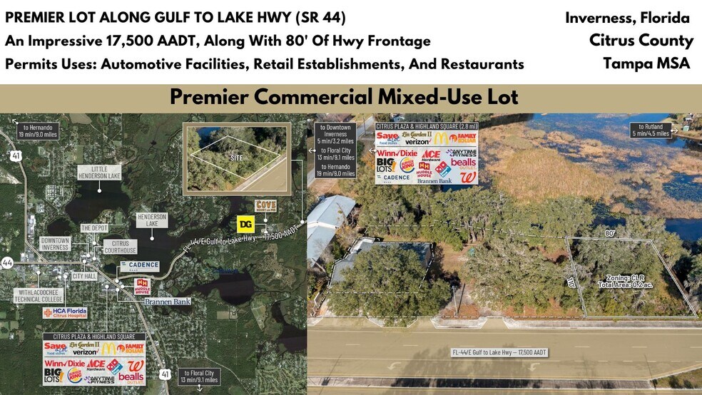 8933 Gulf to Lake Hwy, Inverness, FL à vendre - Photo de l’immeuble – Image 1 sur 18