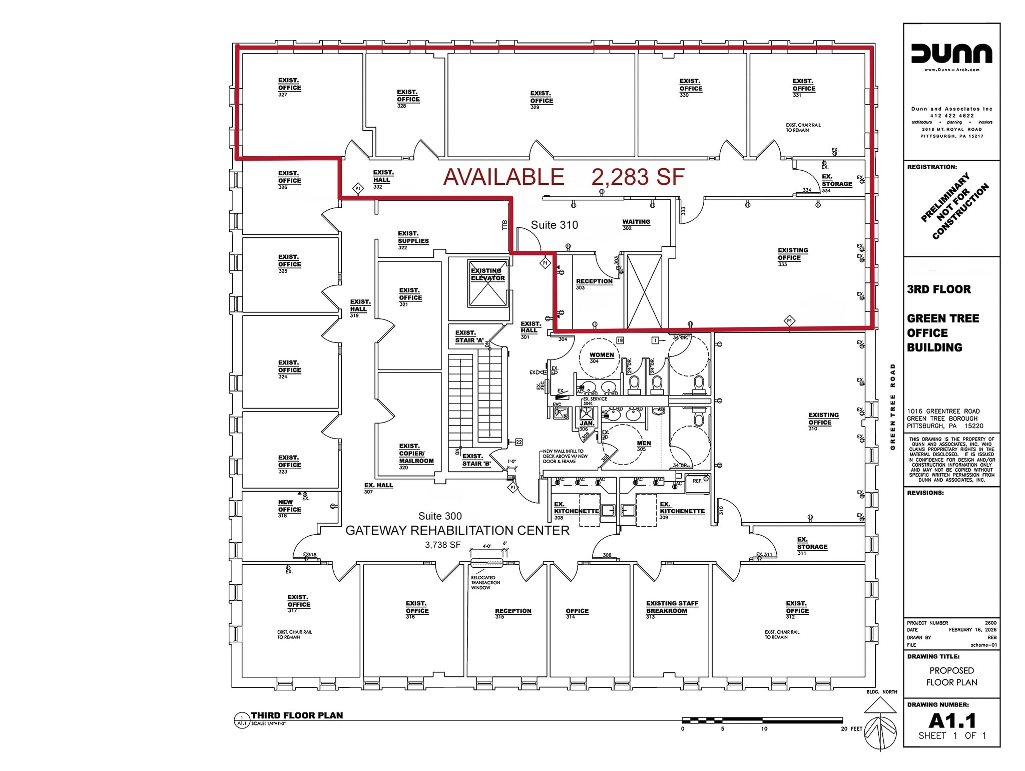 1016 Greentree Rd, Pittsburgh, PA à louer Plan d’étage– Image 1 sur 1