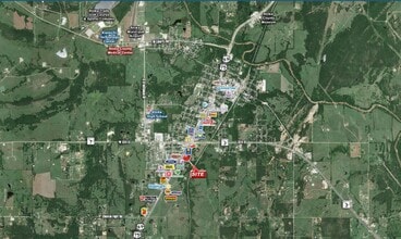 SE US 69 & SH3, Atoka, OK - Vue aérienne vue de carte - Image1