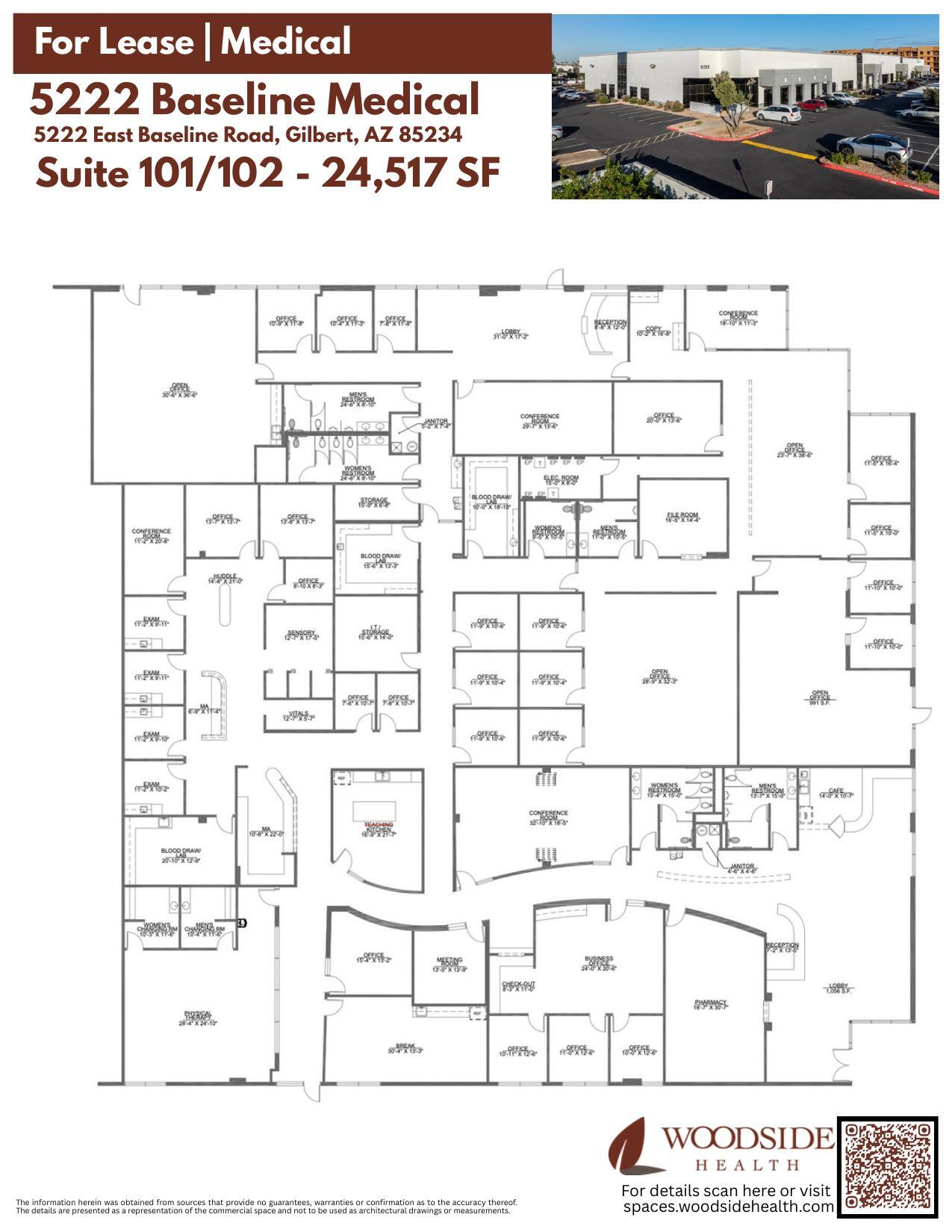 5222 E Baseline Rd, Gilbert, AZ à louer Plan d’étage– Image 1 sur 1