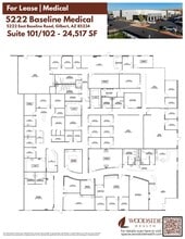 5222 E Baseline Rd, Gilbert, AZ à louer Plan d’étage– Image 1 sur 1