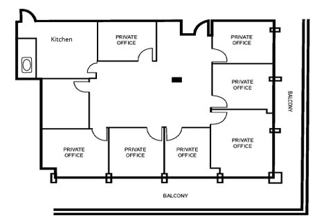 1200 Prospect St, La Jolla, CA à louer Plan d’étage– Image 1 sur 1