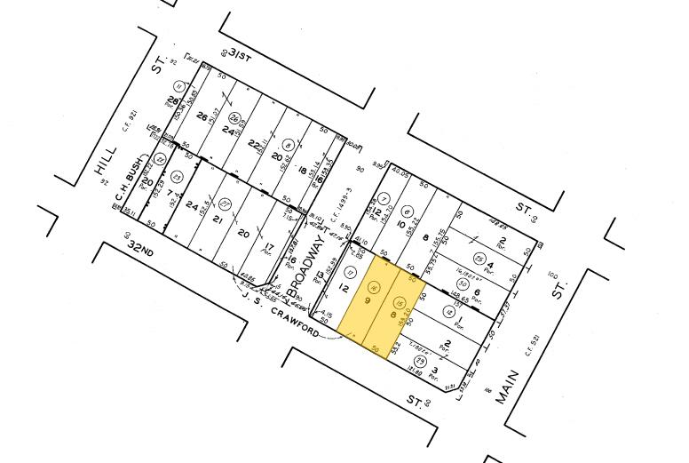 3119-3121 S Main St, Los Angeles, CA à louer - Plan cadastral – Image 3 sur 4