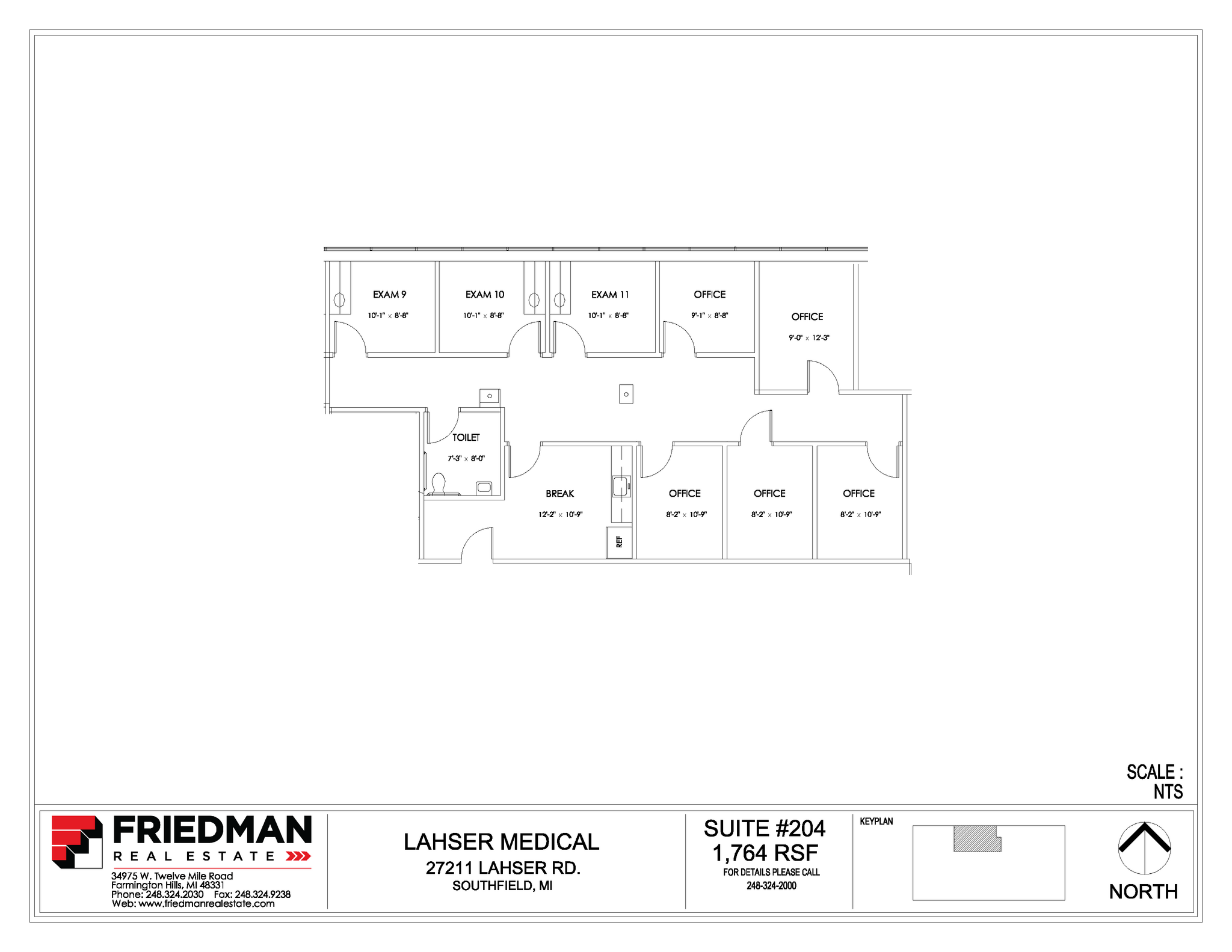 27177 Lahser Rd, Southfield, MI à louer Plan d’étage– Image 1 sur 1