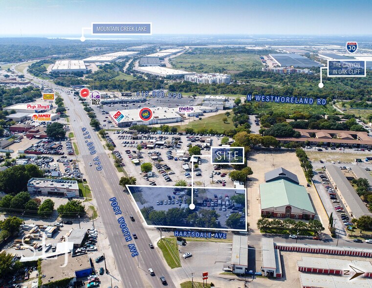 3011 Fort Worth Ave, Dallas, TX à louer - Aérien – Image 3 sur 6