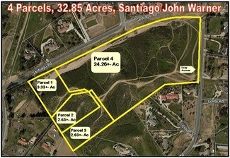 Plus de détails pour SWC Santiago & John Warner Rd, Temecula, CA - Terrain à vendre