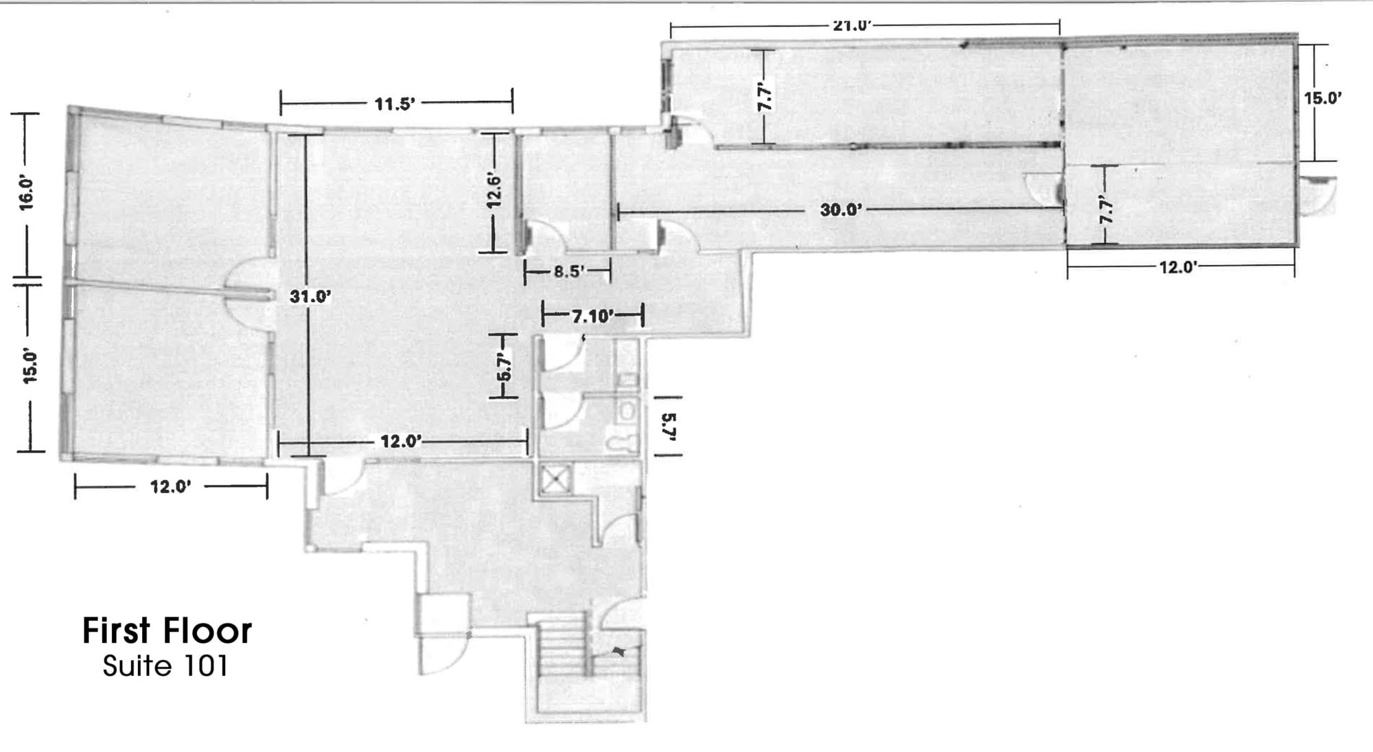 6745 SW Hampton St, Portland, OR à louer Plan d’étage– Image 1 sur 5