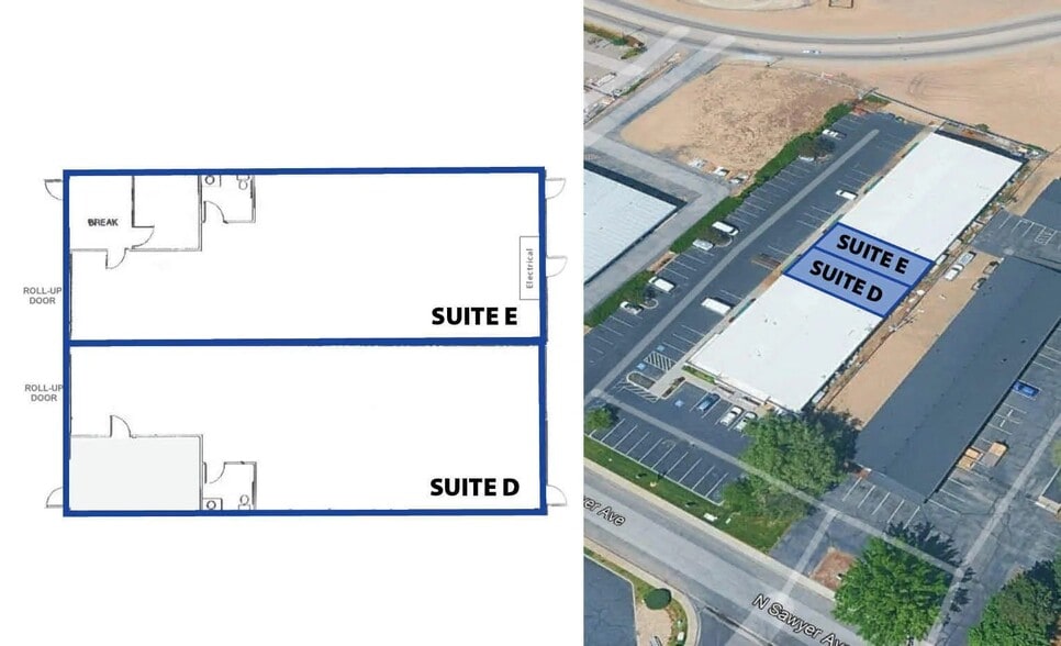 5220 N Sawyer Ave, Garden City, ID à louer - Plan d’étage – Image 2 sur 2