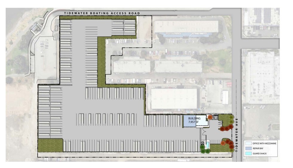 4709-4719 Tidewater Ave, Oakland, CA à louer - Plan de site – Image 2 sur 3
