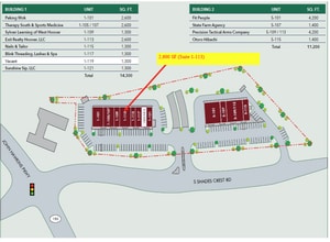 3421-3435 S Shades Crest Rd, Hoover, AL à louer Plan de site– Image 2 sur 2