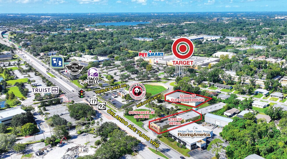 105 W Melody Ln, Casselberry, FL à louer - Photo de l’immeuble – Image 2 sur 3