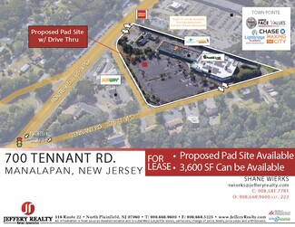Plus de détails pour 700 Tennent Rd, Manalapan Township, NJ - Terrain à louer