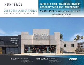 Plus de détails pour 757 N La Brea Ave, Los Angeles, CA - Local commercial à vendre