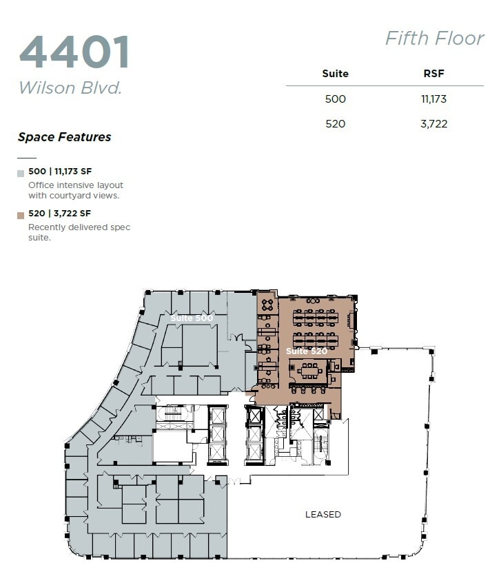 4401 Wilson Blvd, Arlington, VA à louer Plan d’étage– Image 1 sur 1