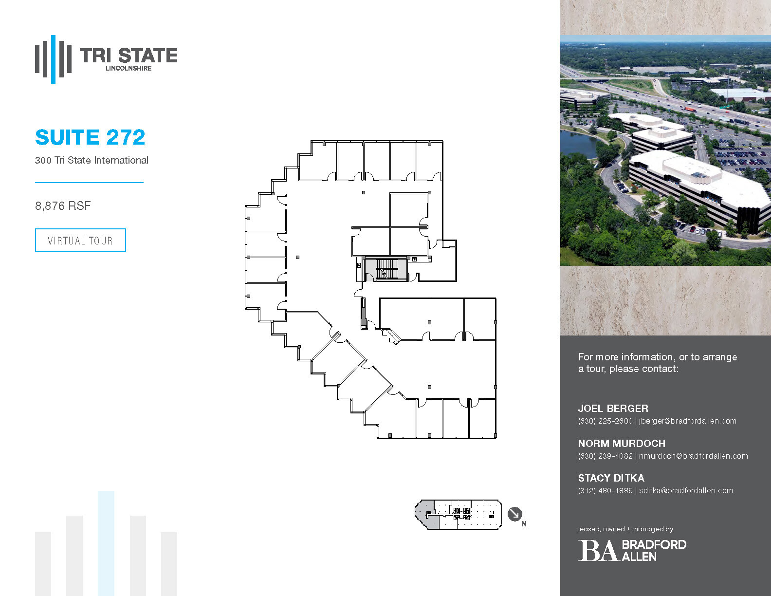 300 Tri State International, Lincolnshire, IL à louer Plan d’étage– Image 1 sur 1