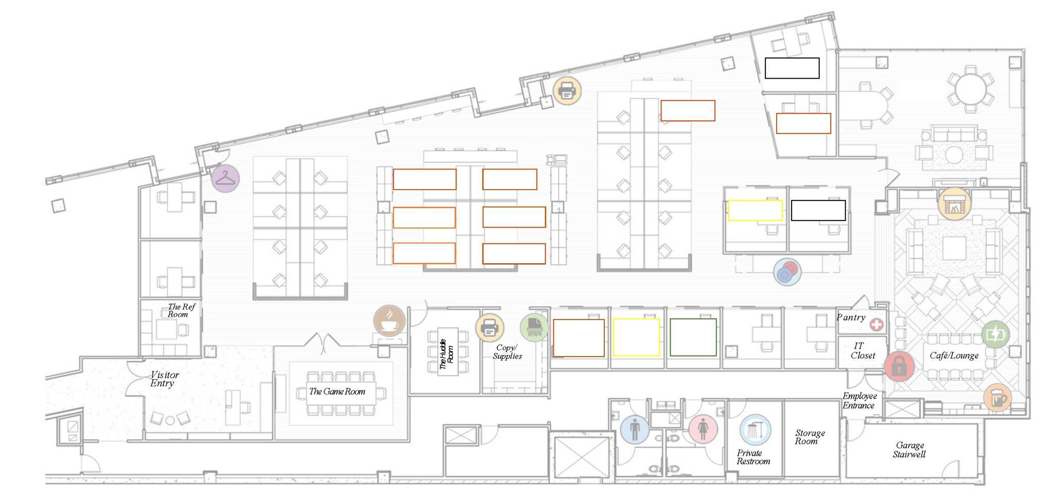 985 N High St, Columbus, OH à louer Plan d’étage– Image 1 sur 1