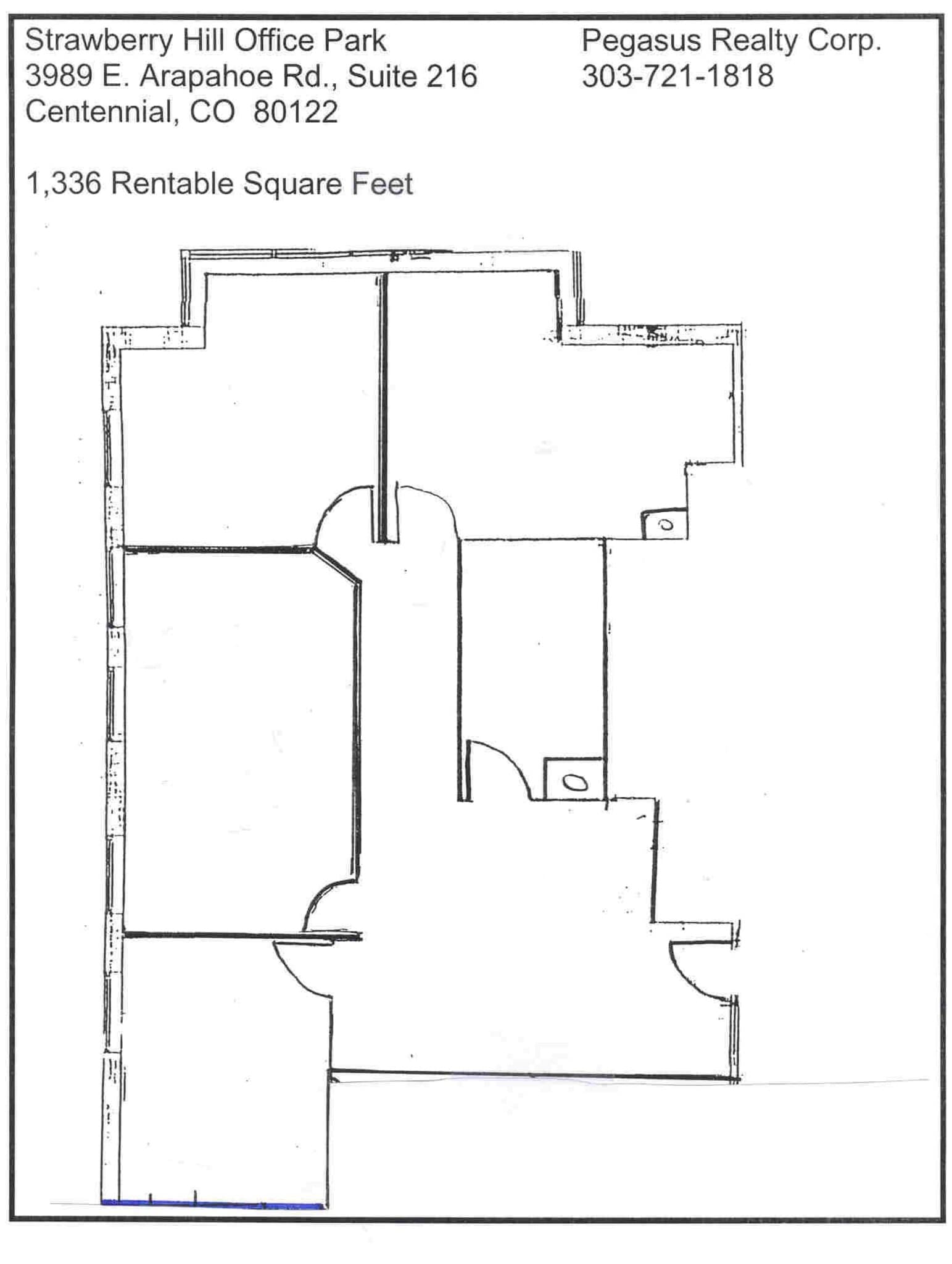 3989 E Arapahoe Rd, Centennial, CO à louer Plan d’étage– Image 1 sur 1