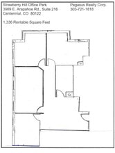 3989 E Arapahoe Rd, Centennial, CO à louer Plan d’étage– Image 1 sur 1