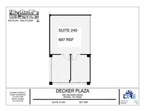 300 Decker Dr, Irving, TX à louer Plan d’étage– Image 1 sur 1