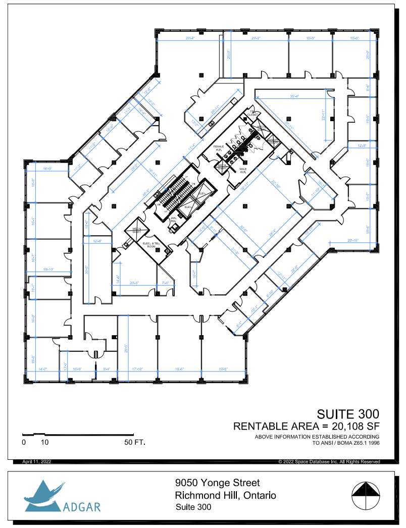 9050 Yonge St, Richmond Hill, ON à louer Plan d’étage– Image 1 sur 1