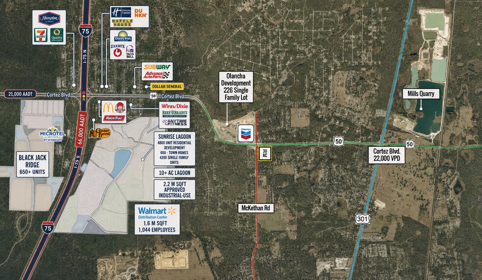 Cortez Blvd, Ridge Manor, FL à vendre - Photo de l’immeuble – Image 3 sur 9