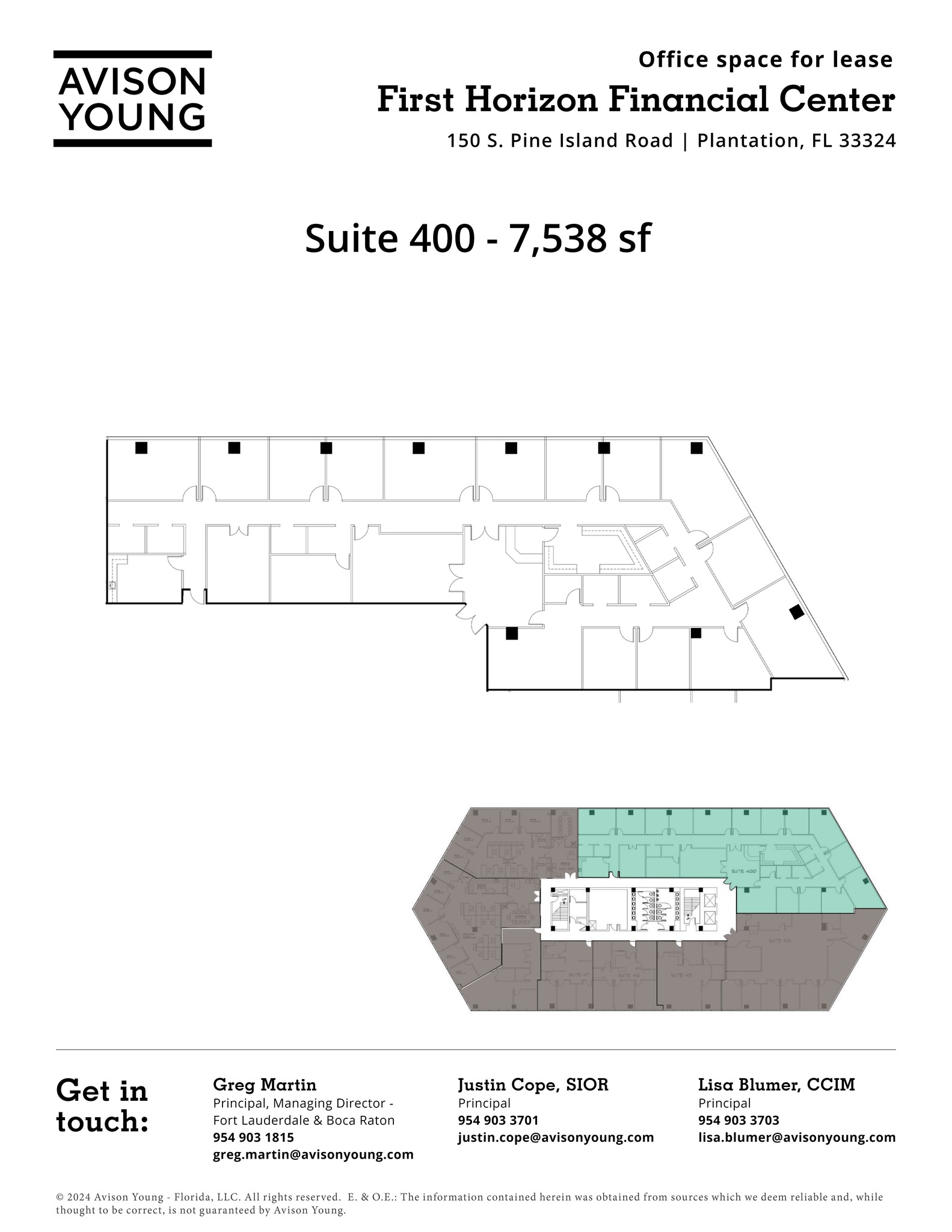 150 S pine island Rd, Plantation, FL à louer Plan de site– Image 1 sur 1