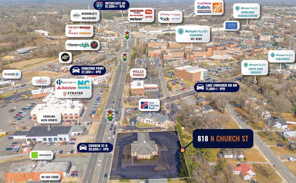 818 N Church St N, Concord, NC à vendre - Photo de l’immeuble – Image 2 sur 5