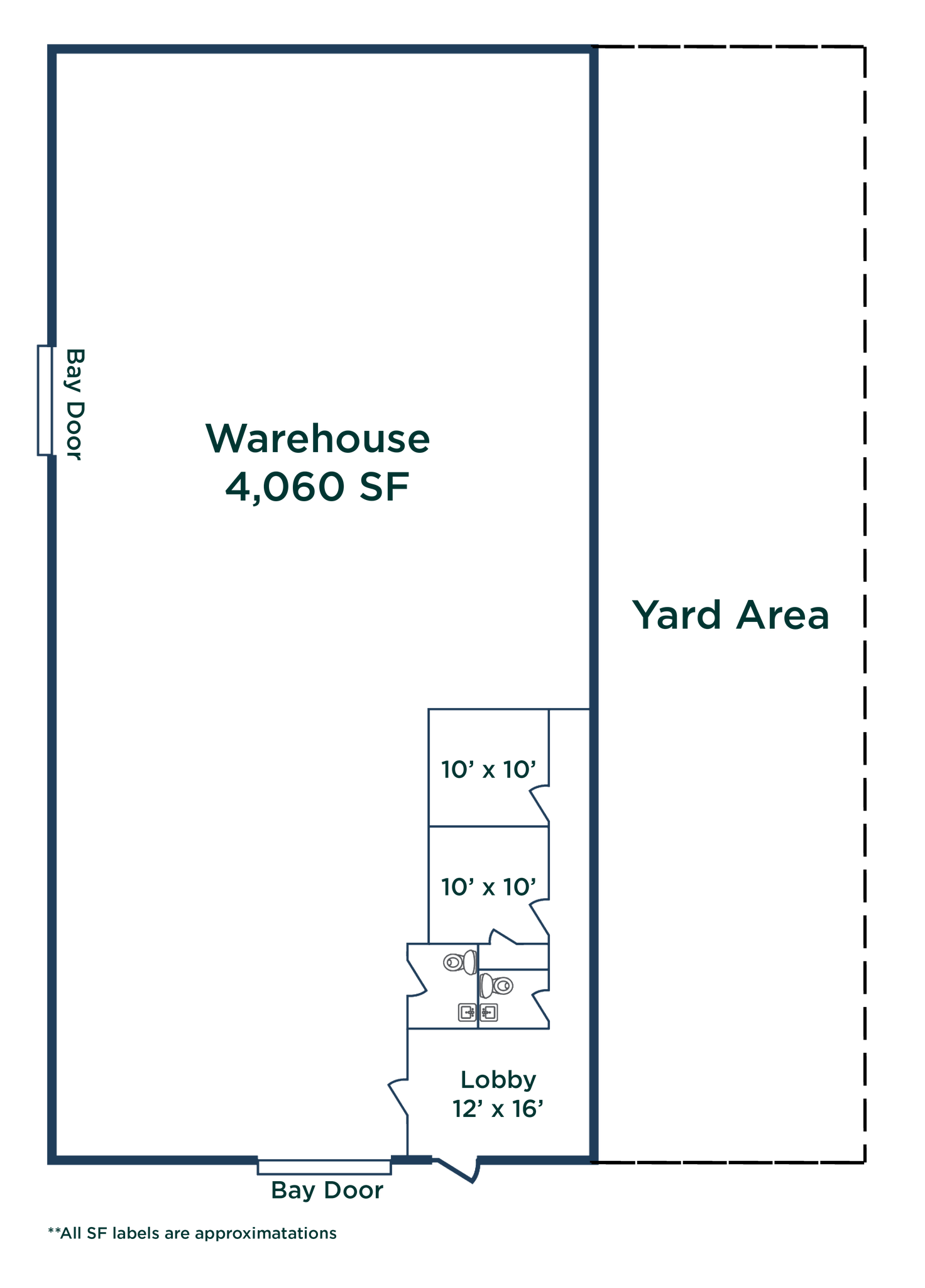 10612 Hempstead Rd, Houston, TX à louer Plan d’étage– Image 1 sur 2