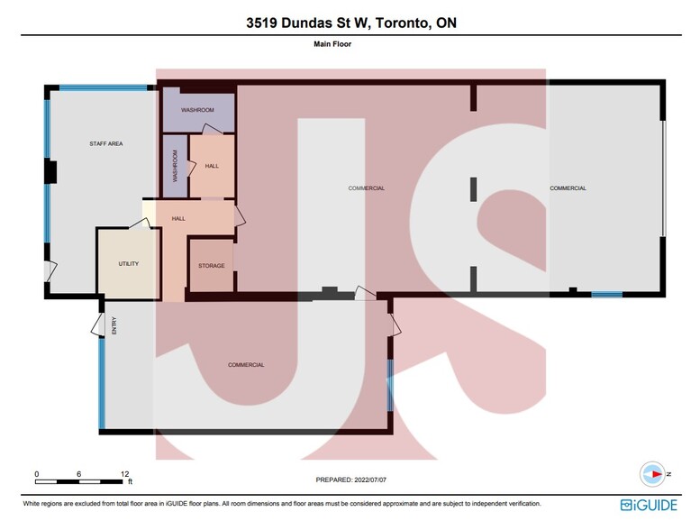 3519 Dundas St, Toronto, ON à vendre - Plan d’étage – Image 3 sur 4
