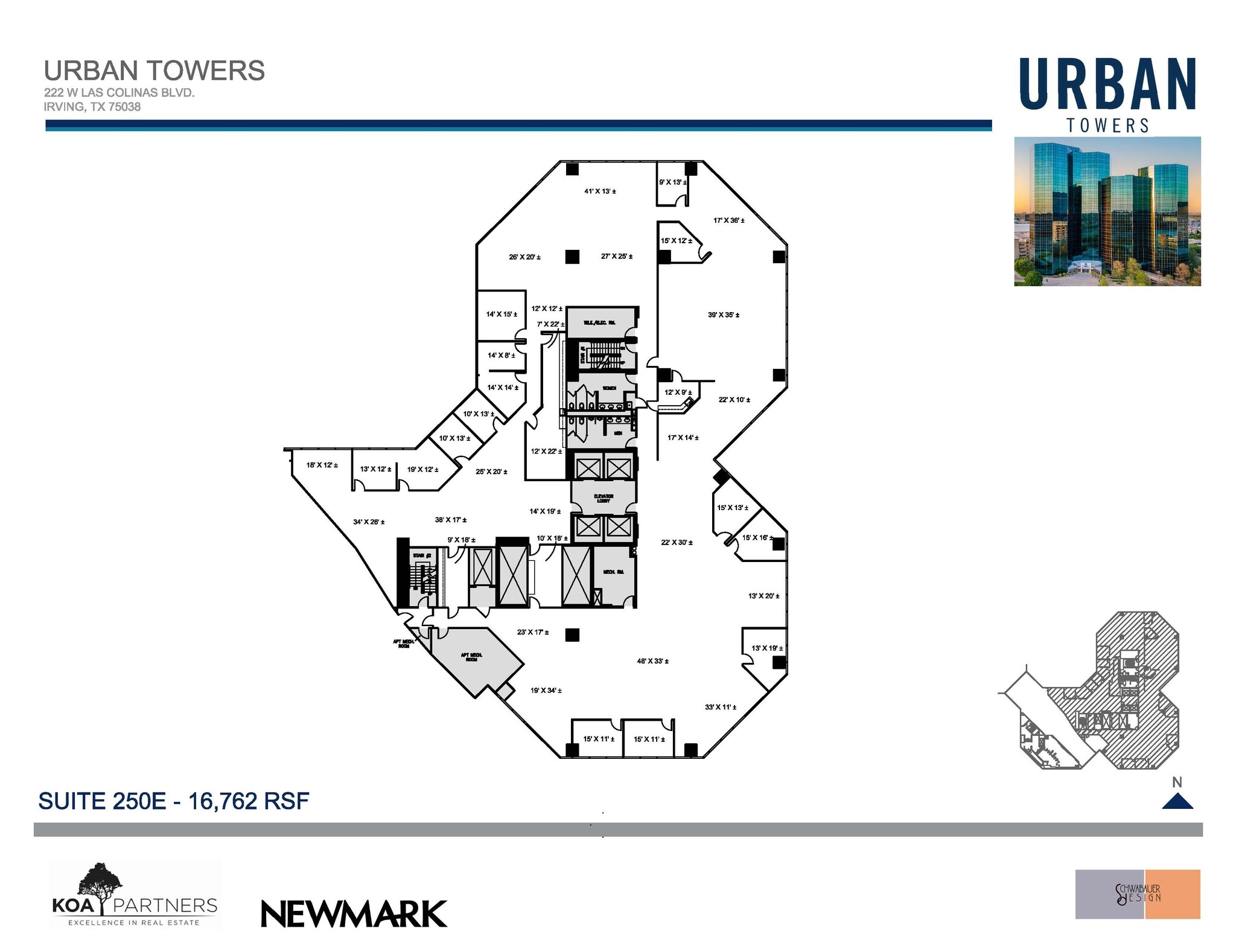 222 W Las Colinas Blvd, Irving, TX à louer Plan d’étage– Image 1 sur 1