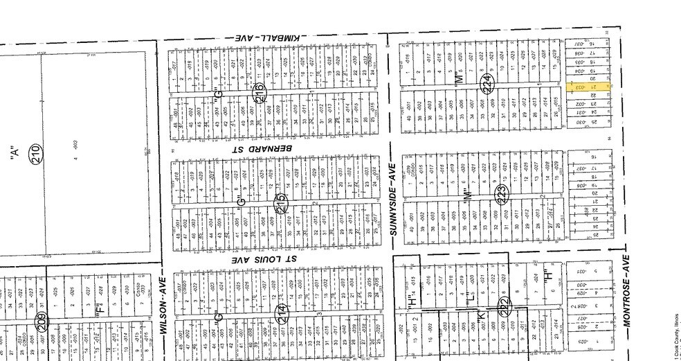 3348 W Montrose Ave, Chicago, IL à vendre - Plan cadastral – Image 2 sur 9