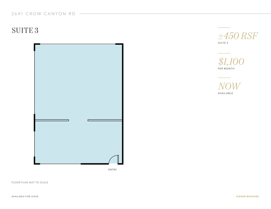2641 Crow Canyon Rd, San Ramon, CA à louer Plan d’étage– Image 1 sur 1