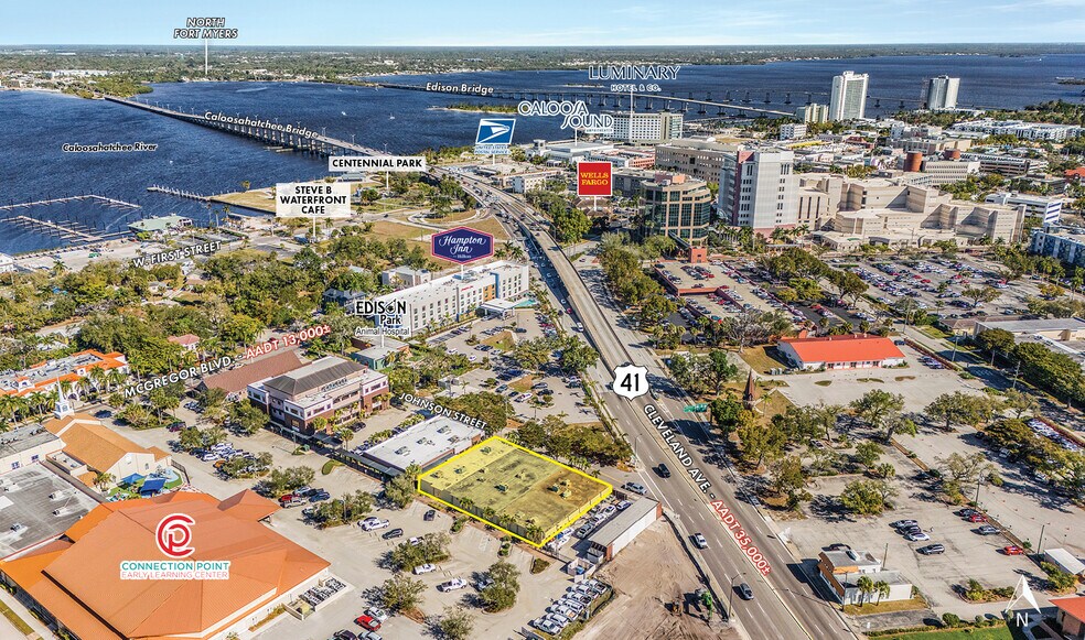 2142-2158 Johnson St, Fort Myers, FL à louer - Aérien – Image 2 sur 10