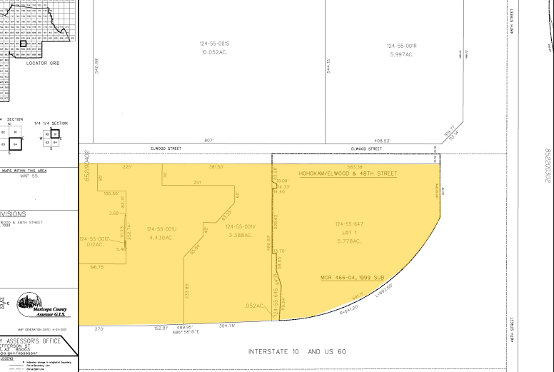 4615 E Elwood St, Phoenix, AZ à louer - Plan cadastral – Image 2 sur 17