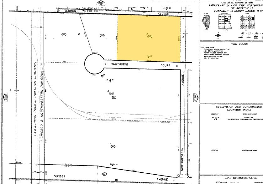 3816-3828 Hawthorne Ct, Waukegan, IL à louer - Plan cadastral – Image 2 sur 8