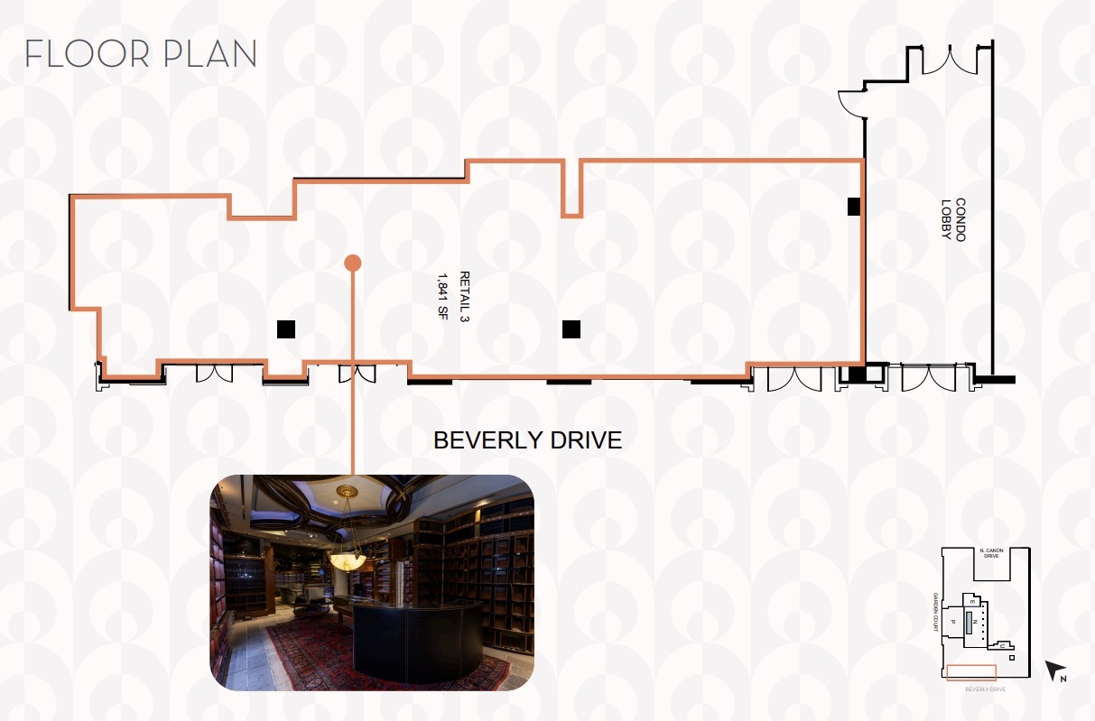 225 N Canon Dr, Beverly Hills, CA à louer Plan d’étage– Image 1 sur 1