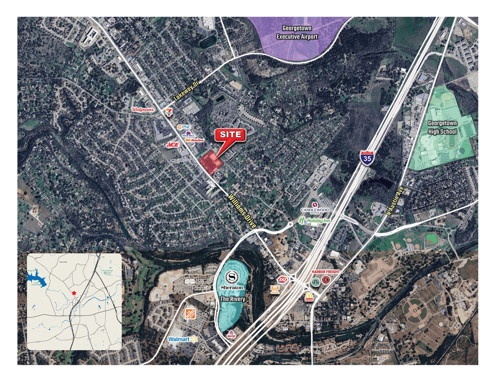 2411-2501 Williams Dr, Georgetown, TX à louer Aérien– Image 1 sur 2
