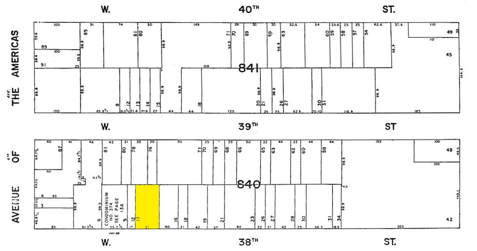 49 W 38th St, New York, NY à louer - Plan cadastral – Image 2 sur 22