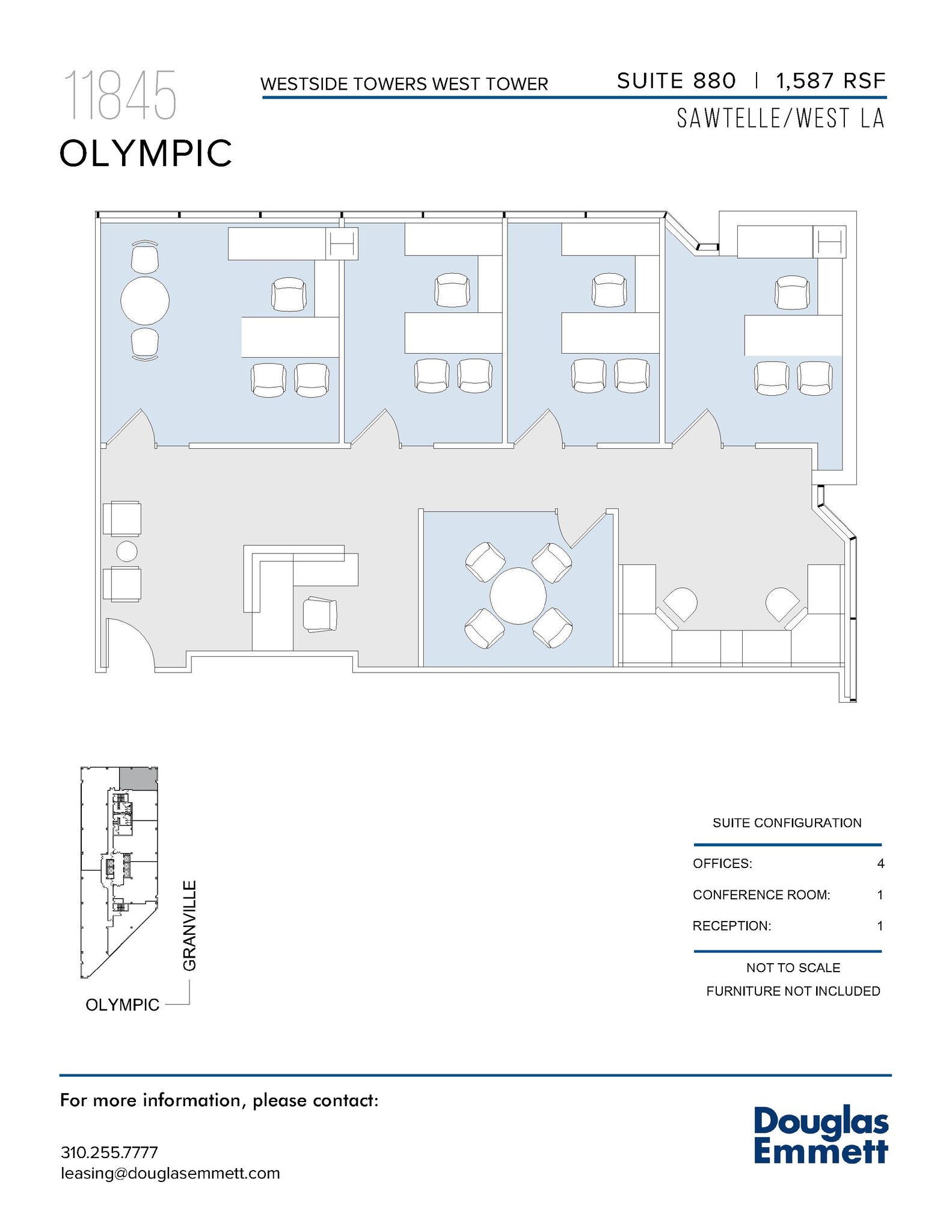 11845 W Olympic Blvd, Los Angeles, CA à louer Plan d’étage– Image 1 sur 1