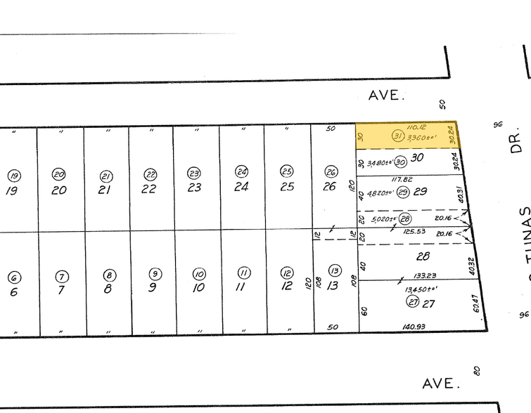 121-123 E Las Tunas Dr, San Gabriel, CA à vendre - Plan cadastral – Image 3 sur 3