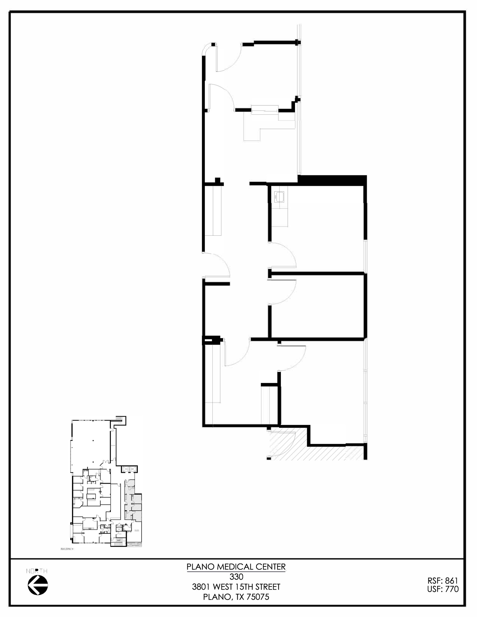 3801 W 15th St, Plano, TX à louer Plan de site– Image 1 sur 1