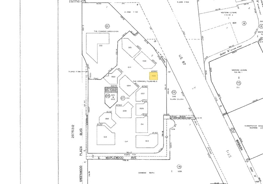 6060 Greenwood Plaza Blvd, Englewood, CO à vendre - Plan cadastral – Image 2 sur 16